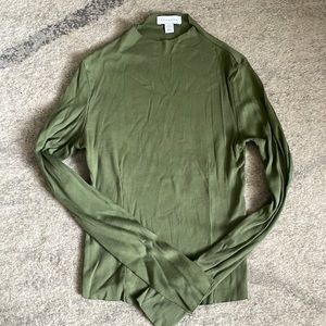 Topshop ribbed long sleeve top Sz 4